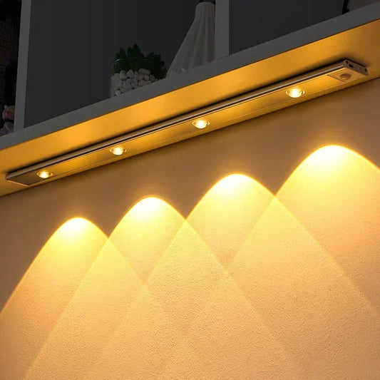 Luz LED Blanca Recargable Con Sensor Movimiento 60CM